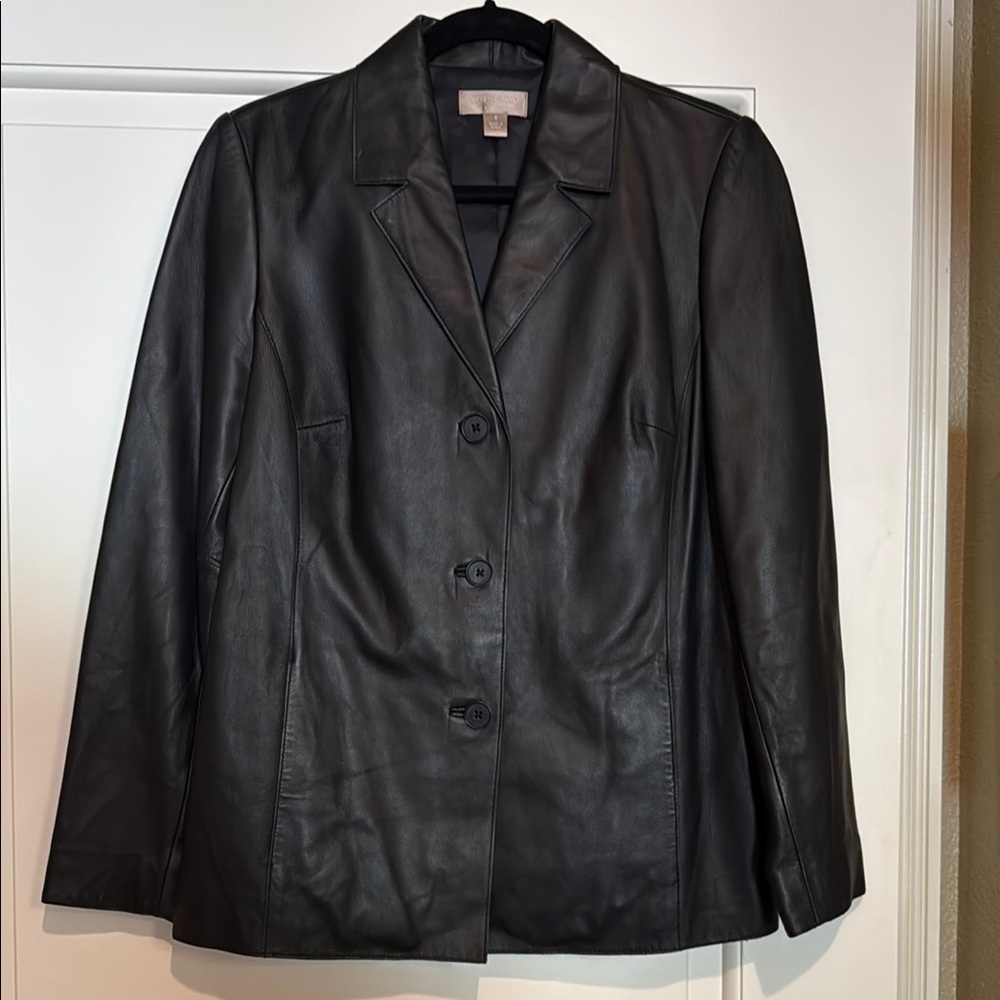 Black Leather Women's Jacket